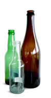 Glazen flessen